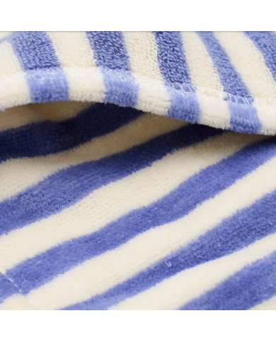 LITTLE DUTCH - Poncho de plage - Rayures violettes