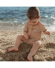 LITTLE DUTCH - Combinaison anti-UV - Rayures bleu océan