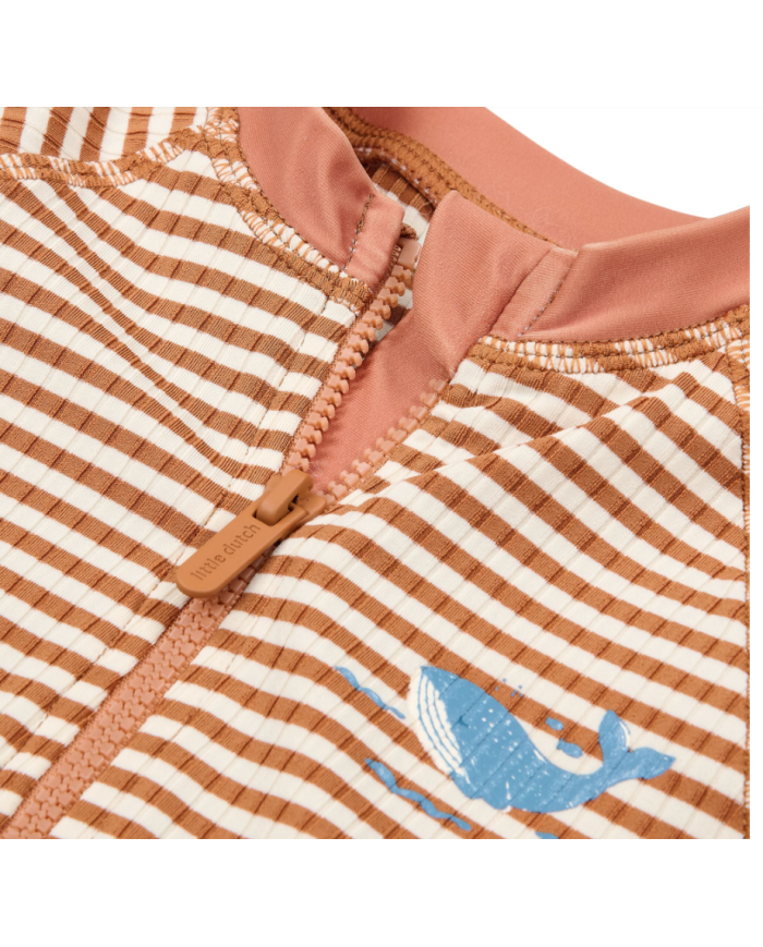 LITTLE DUTCH - Combinaison anti-UV - Rayures brunes