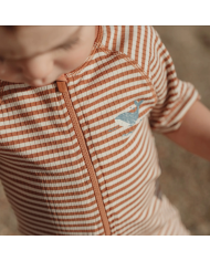 LITTLE DUTCH - Combinaison anti-UV - Rayures brunes