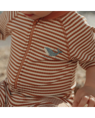 LITTLE DUTCH - Combinaison anti-UV - Rayures brunes