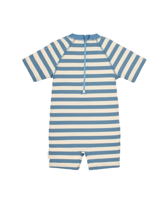 LITTLE DUTCH - Combinaison anti-UV - Rayures bleu océan