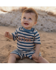 LITTLE DUTCH - Combinaison manches longues anti-UV - Ocean splash