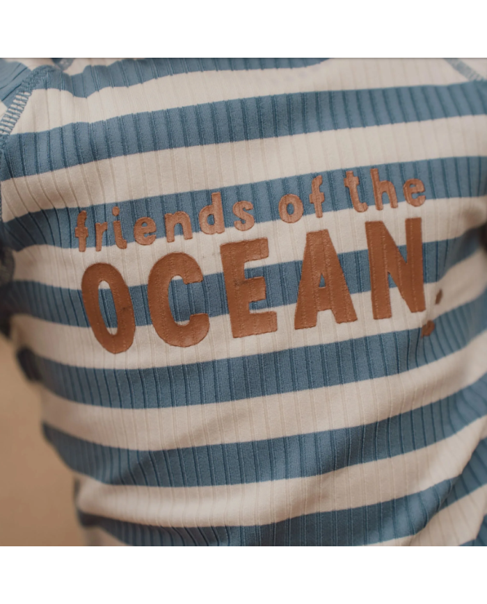 LITTLE DUTCH - Combinaison anti-UV - Rayures bleu océan