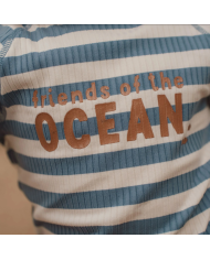 LITTLE DUTCH - Combinaison anti-UV - Rayures bleu océan