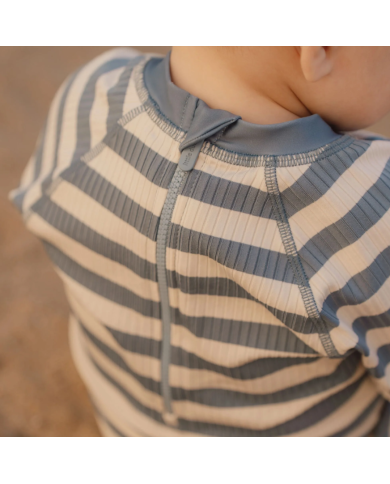 LITTLE DUTCH - Combinaison anti-UV - Rayures bleu océan