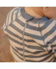 LITTLE DUTCH - Combinaison anti-UV - Rayures bleu océan