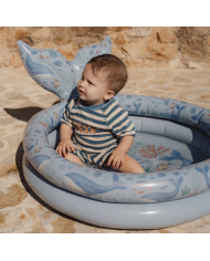 LITTLE DUTCH - Combinaison anti-UV - Rayures bleu océan