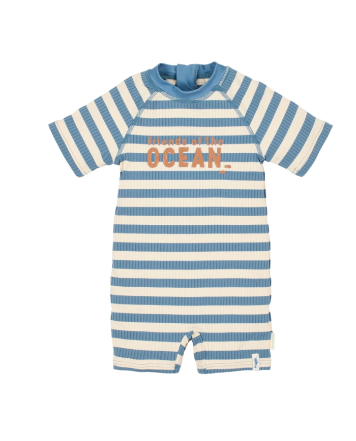 LITTLE DUTCH - Combinaison anti-UV - Rayures bleu océan