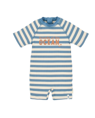 LITTLE DUTCH - Combinaison anti-UV - Rayures bleu océan