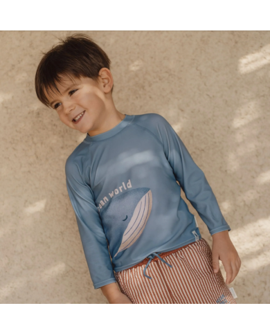 LITTLE DUTCH - T-shirt manches longues anti-UV - Baleine