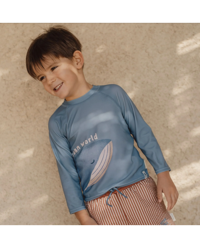 LITTLE DUTCH - T-shirt manches longues anti-UV - Baleine