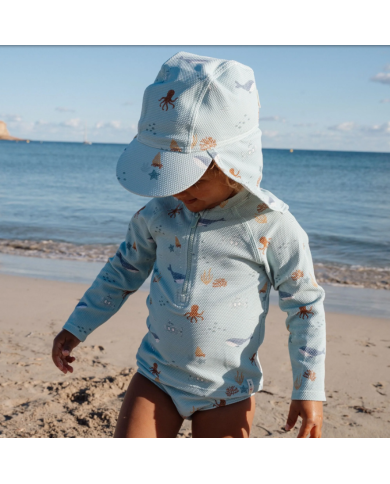 LITTLE DUTCH - T-shirt manches longues anti-UV - Amis de l'océan