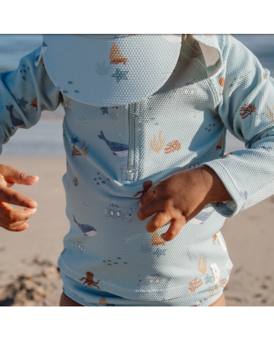 LITTLE DUTCH - T-shirt manches longues anti-UV - Amis de l'océan