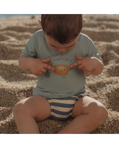 LITTLE DUTCH - Couche de bain - Rayures océan