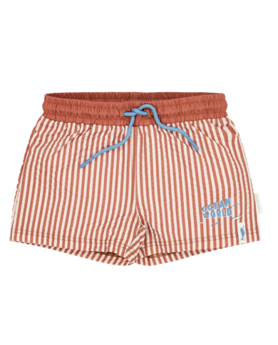 LITTLE DUTCH - Short de bain - Rayures brunes