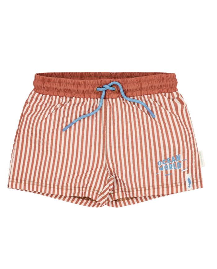 LITTLE DUTCH - Short de bain - Rayures brunes