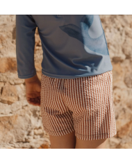 LITTLE DUTCH - Short de bain - Rayures brunes