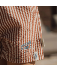 LITTLE DUTCH - Short de bain - Rayures brunes