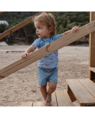 LITTLE DUTCH - T-shirt anti-UV - Brun