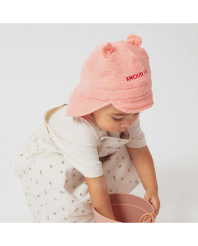 CHAMAYE - Chapeau bébé en gaze de coton - Amour Fou