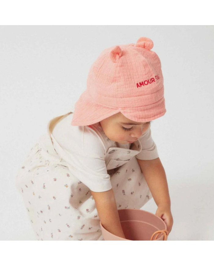 CHAMAYE - Chapeau bébé en gaze de coton - Amour Fou