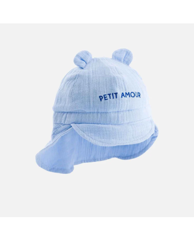 CHAMAYE - Chapeau bébé en gaze de coton - Petit Amour
