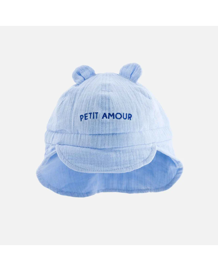 CHAMAYE - Chapeau bébé en gaze de coton - Petit Amour
