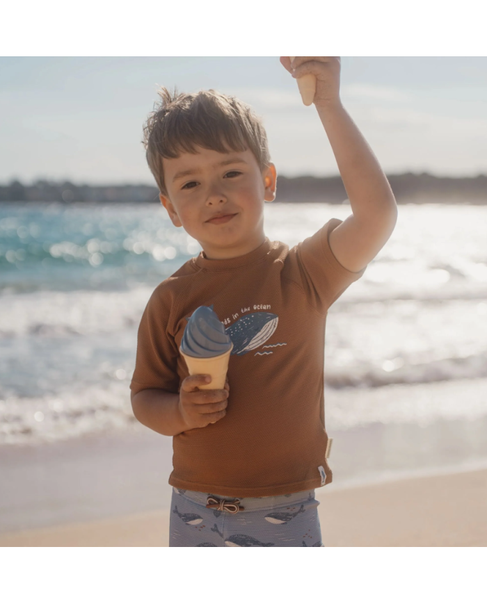 LITTLE DUTCH - T-shirt anti-UV - Brun