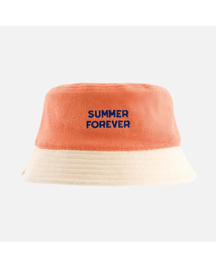 CHAMAYE - Bob en éponge réversible enfant et adulte bleu et orange - Summer Forever