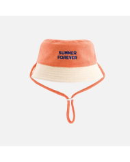 CHAMAYE - Bob en éponge réversible enfant et adulte bleu et orange - Summer Forever