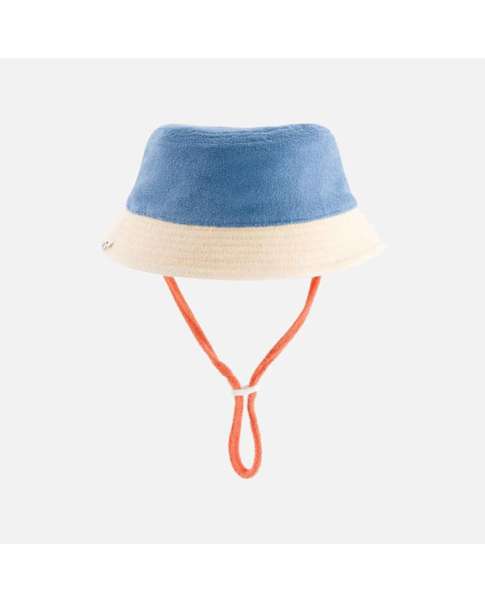 CHAMAYE - Bob en éponge réversible enfant et adulte bleu et orange - Summer Forever