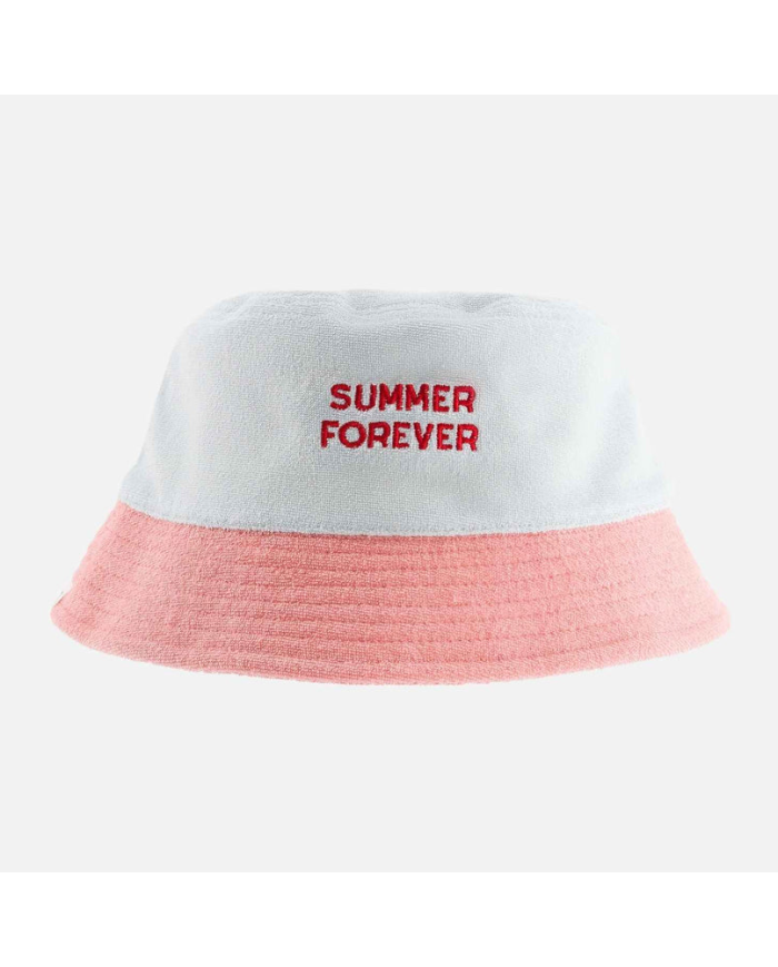 CHAMAYE - Bob en éponge réversible enfant et adulte rose et jaune - Summer Forever