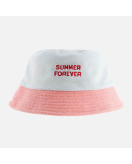 CHAMAYE - Bob en éponge réversible enfant et adulte rose et jaune - Summer Forever