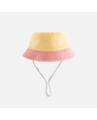 CHAMAYE - Bob en éponge réversible enfant et adulte rose et jaune - Summer Forever