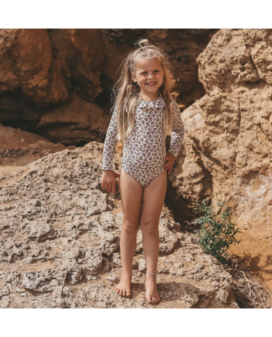 SALTED STORIES - Maillot de bain avec manches - SPARKLY FLOWERS