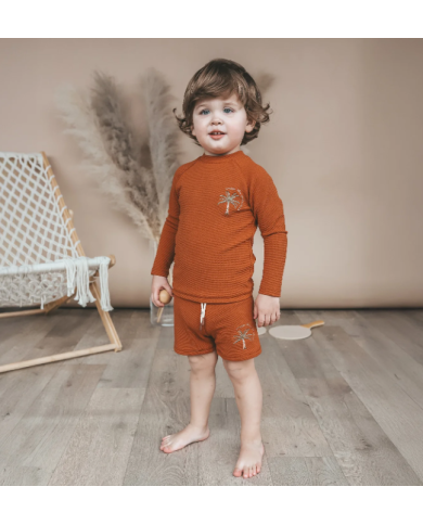 SALTED STORIES - T-shirt manches longues anti-UV - PALMS UNI