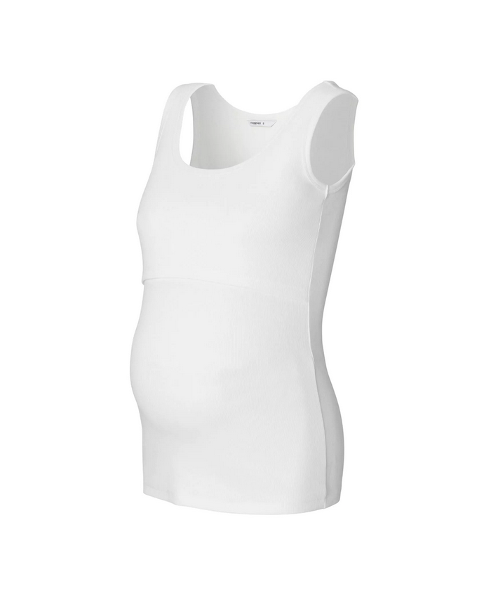 NOPPIES - Débardeur de grossesse et allaitement - EVITA - Blanc