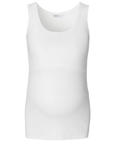 NOPPIES - Débardeur de grossesse et allaitement - EVITA - Blanc