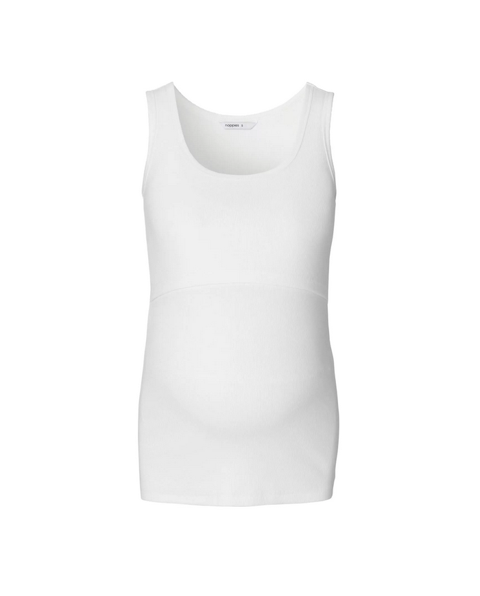 NOPPIES - Débardeur de grossesse et allaitement - EVITA - Blanc