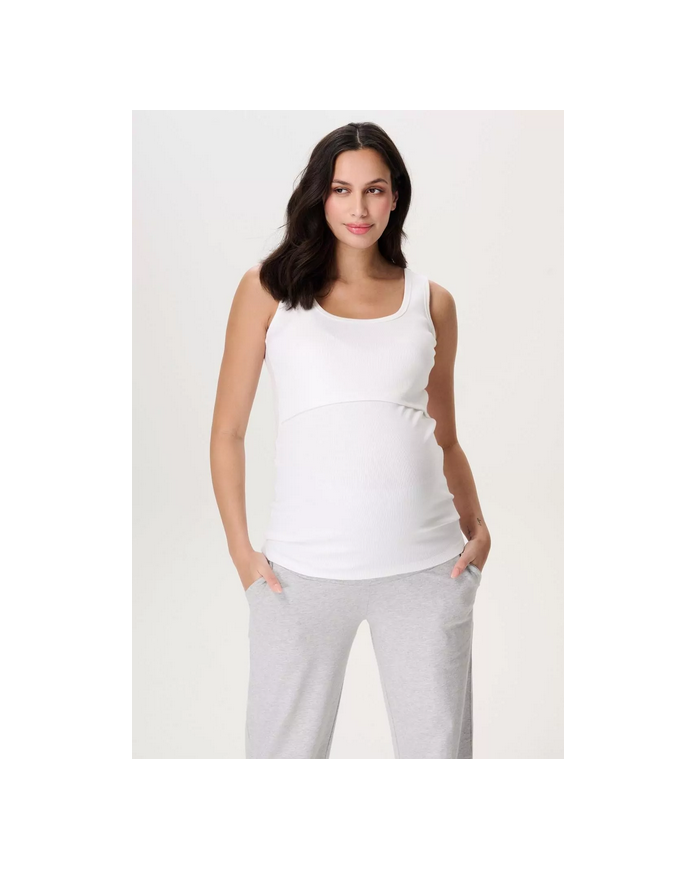 NOPPIES - Débardeur de grossesse et allaitement - EVITA - Blanc