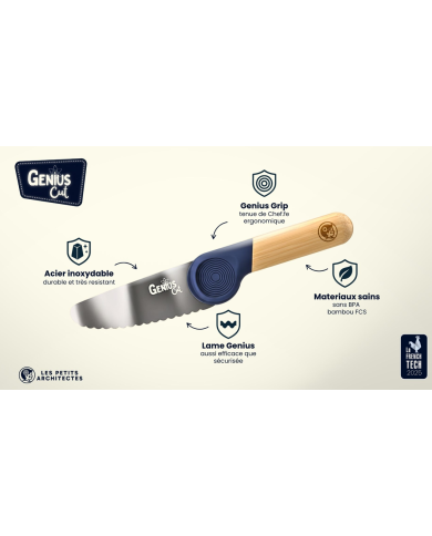 LES PETITS ARCHITECTES - Couteau éducatif Genius Cut