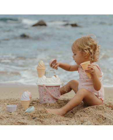 LITTLE DUTCH - Set de plage - Glaces - Rose ou Bleu