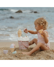 LITTLE DUTCH - Set de plage - Glaces - Rose ou Bleu