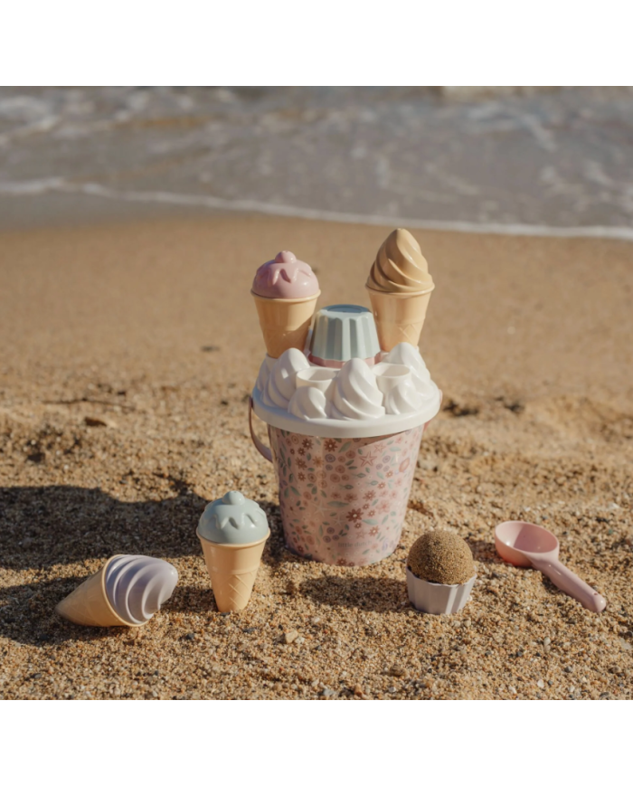 LITTLE DUTCH - Set de plage - Glaces - Rose ou Bleu