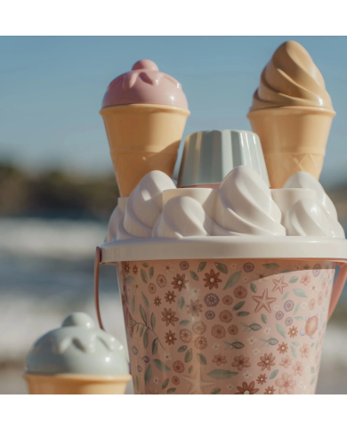LITTLE DUTCH - Set de plage - Glaces - Rose ou Bleu