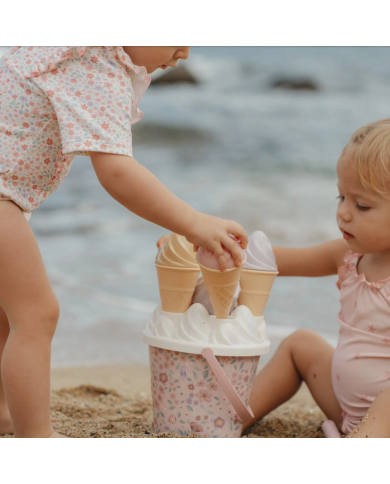 LITTLE DUTCH - Set de plage - Glaces - Rose ou Bleu