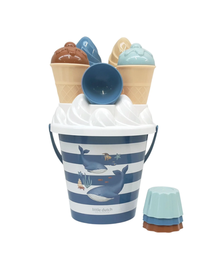 LITTLE DUTCH - Set de plage - Glaces - Rose ou Bleu