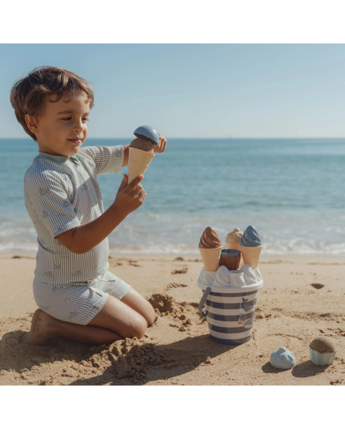 LITTLE DUTCH - Set de plage - Glaces - Rose ou Bleu
