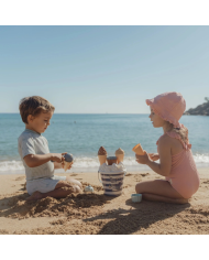 LITTLE DUTCH - Set de plage - Glaces - Rose ou Bleu
